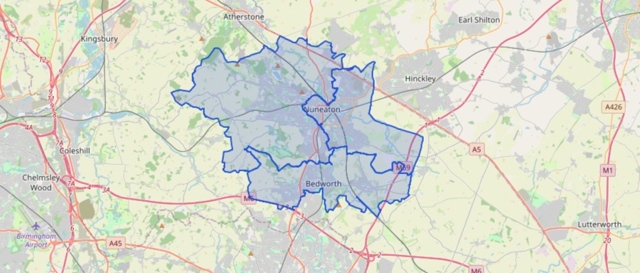Nuneaton & Bedworth Investment Map